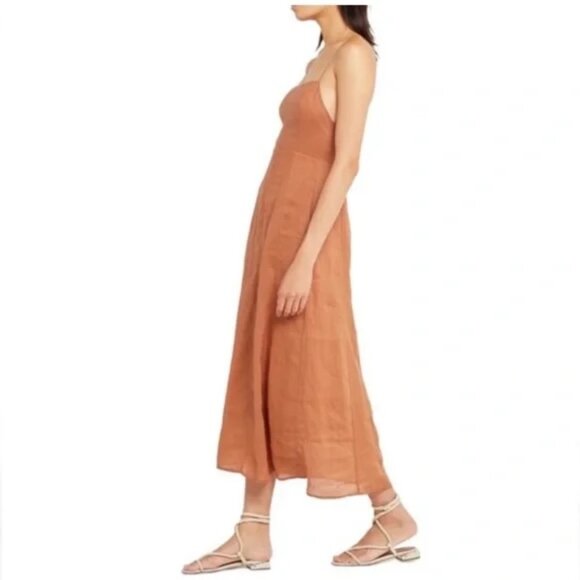 O.P.T. linen blend midi dress - Picture 3 of 4